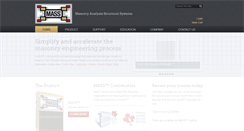 Desktop Screenshot of masonryanalysisstructuralsystems.com
